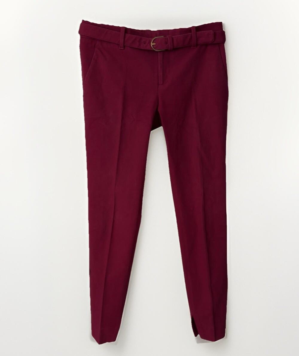 Gucci 2014 Runway Pink Belted Trousers IT 40 US 4 Frida Giannini Archival Rare